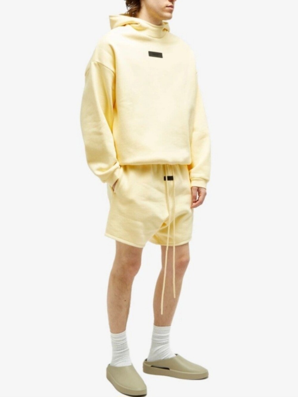 NWOT Fear Of God Essentials Sweatshorts in Garden Yellow. Size S